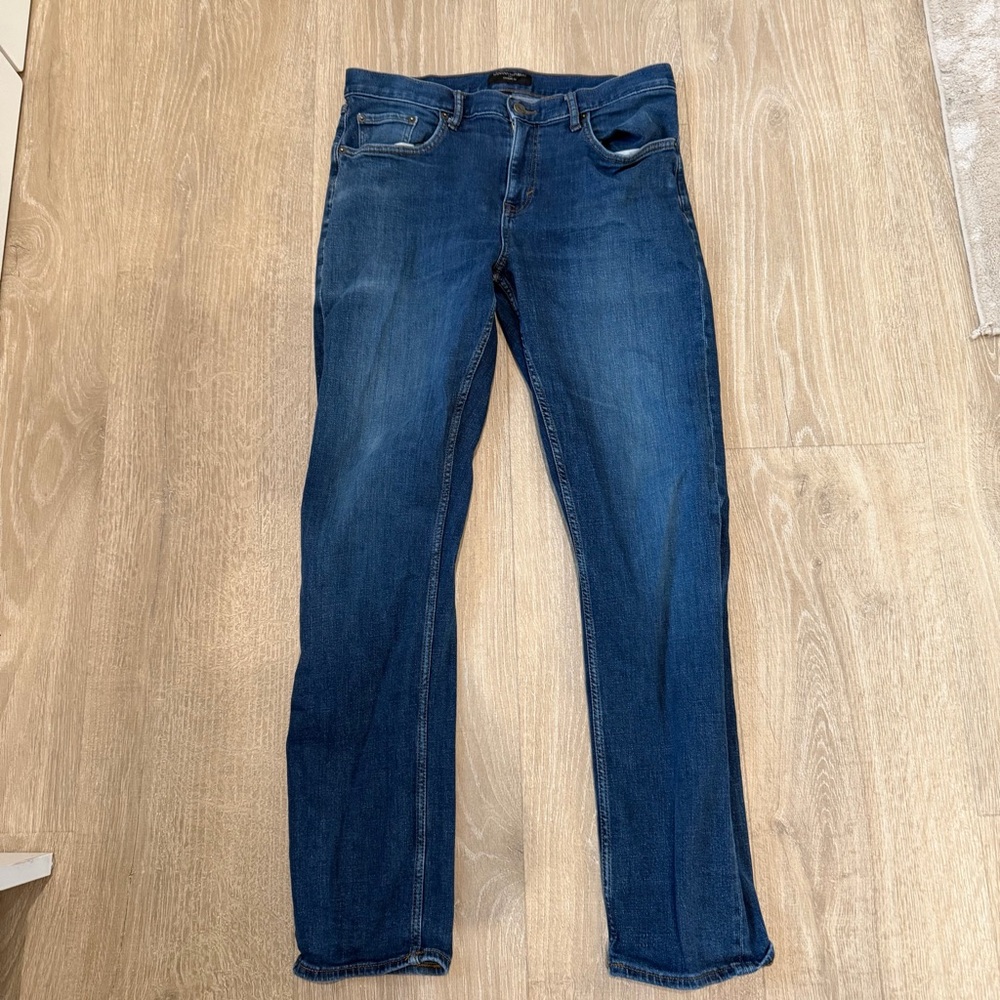 Banana Republic Factory Dark Blue Straight 33 x 32 Jeans